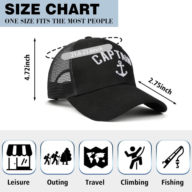 singwe Outdoor Hat Captain Hats Hunting Hat Biggfoot Hat Mountain Baseball Cap Sailing Trucker Hat for Men Women - Image 4